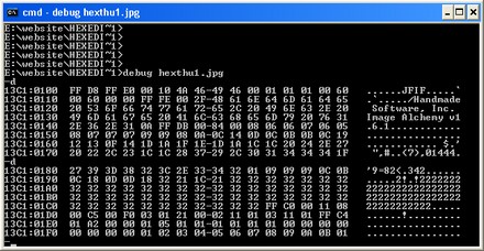 the ms-dos debug program