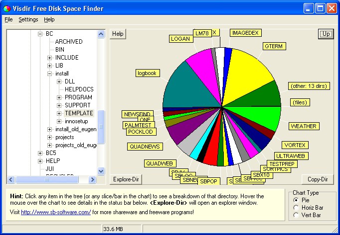 visual directory explorer